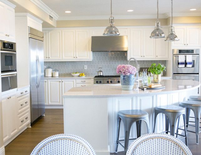 Curved Kitchen Island