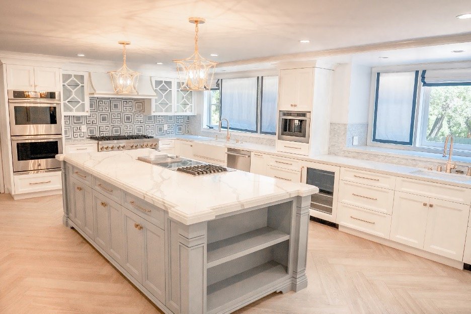Open Shelved Kitchen Island
